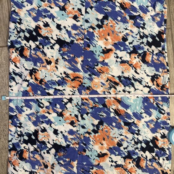 Chico's Print Top 3/4 Sleeve Blouse Comfort Casual Size 0 NWT BLUE BLACK - Picture 5 of 5